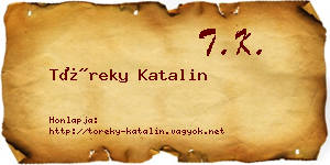 Töreky Katalin névjegykártya